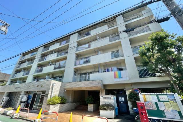 大井町ハイツの外観（南西側から）