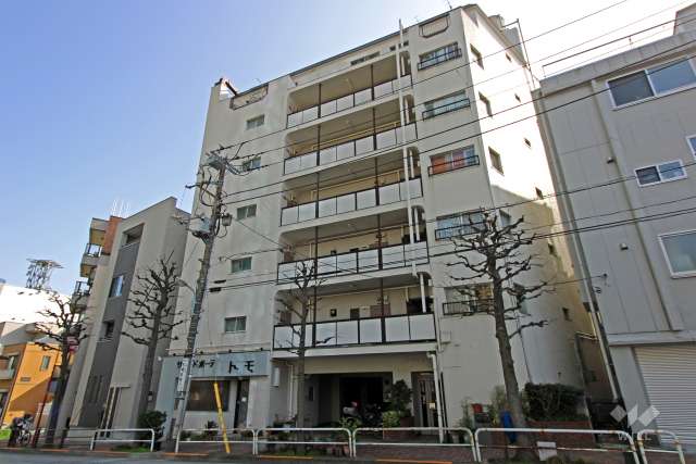 マンション大崎の外観（北西側から）