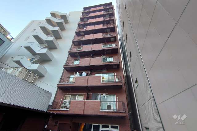 クレール島津山の外観（北西側から