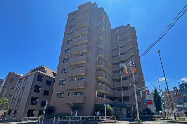 マイキャッスル五反田南の外観（北側から）