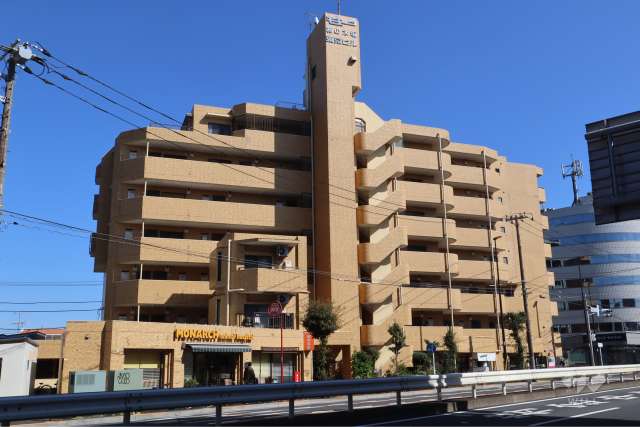 モナークマンション柿の木坂の外観(北西側から)