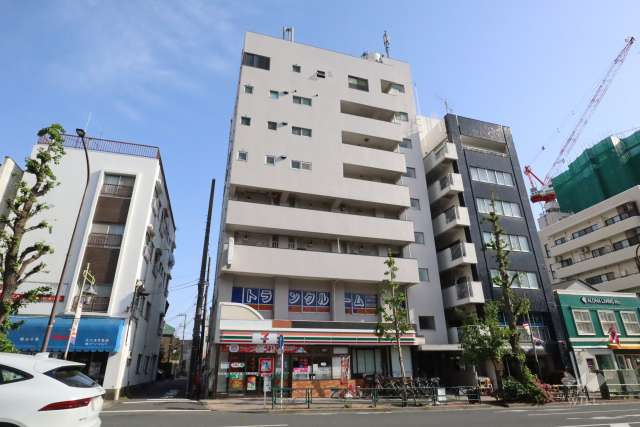 目黒ウイステリアハイツの外観(北東側から)　　