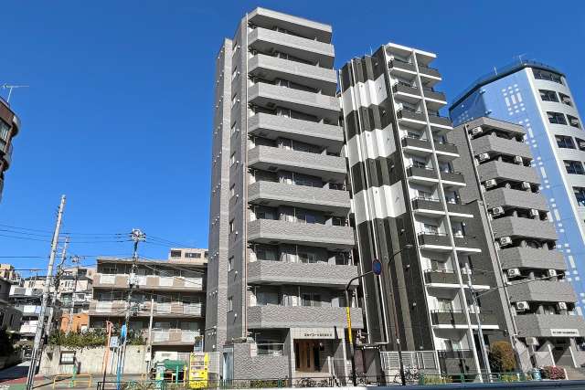 スカイコート高田馬場第6の外観（南西側から）