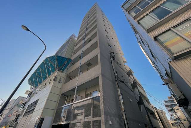 パレステュディオ信濃町の外観（北東側から）