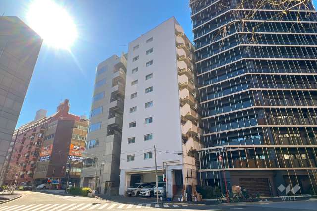 四谷御苑マンションの外観（東側から）