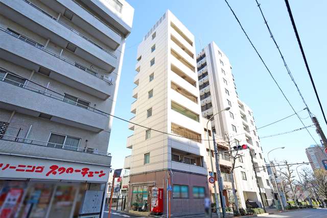 レイズビル高田馬場の外観（南西側から）