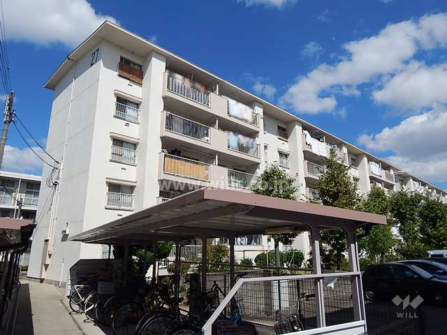 杭瀬第七団地27号棟の外観（南東側から）