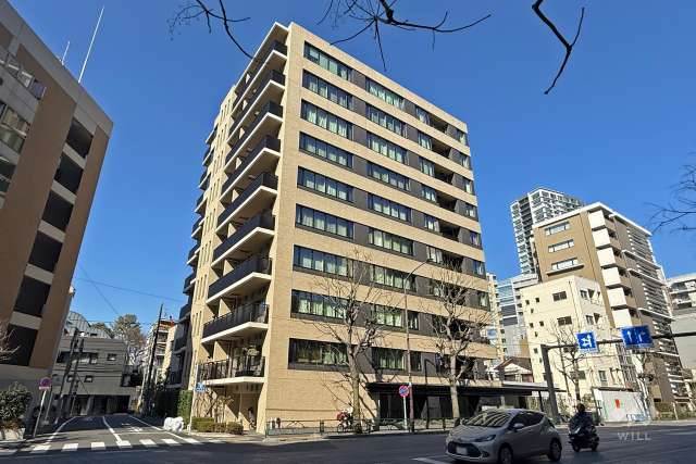 ジオ御苑内藤町の外観（南東側から）