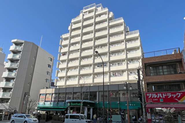 まんしょん早稲田の外観（南東側から）