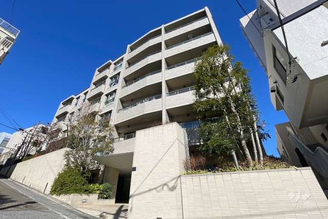 ブランズ新宿富久町の外観（南西側から）