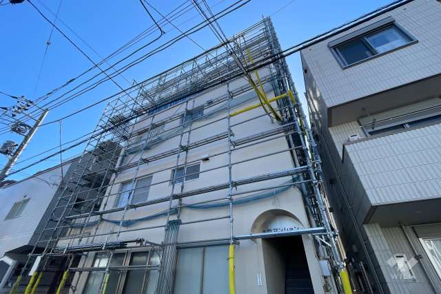 大竹マンションの外観（北西側から）