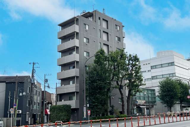 プレールドゥーク高円寺の外観（北西側から）