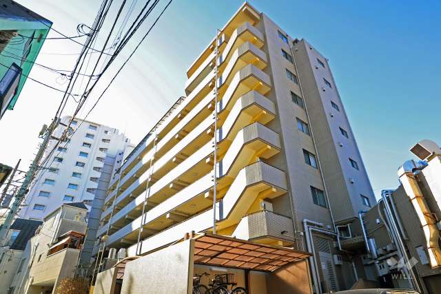 共栄ハイツ東高円寺の外観（北東側から）