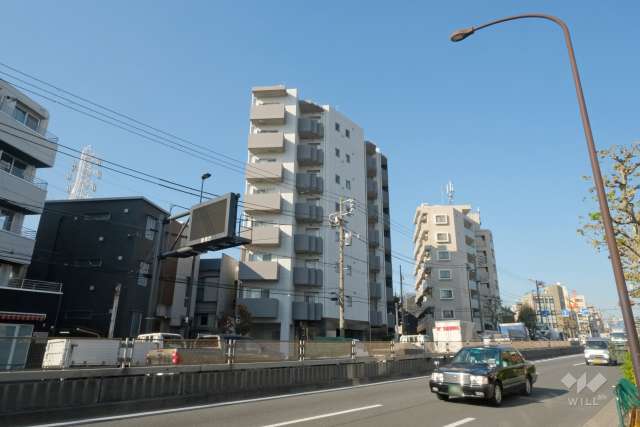 クレヴィスタ代田橋の外観（南東側から）