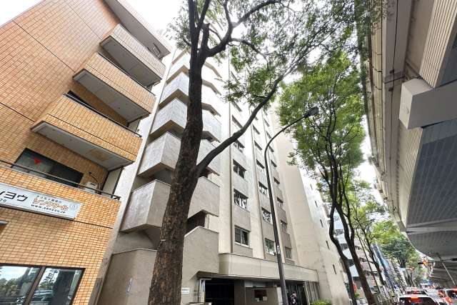 ライオンズマンション松原の外観（北東側から）