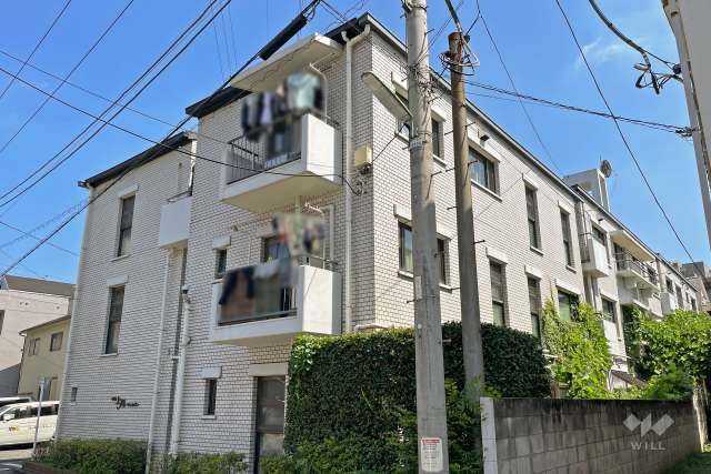 中銀上馬マンシオンの外観（北西側から）