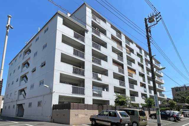 東建第２上町マンションの外観（北西側から）