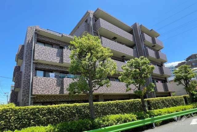 クレッセント下丸子２の外観（北西側から）