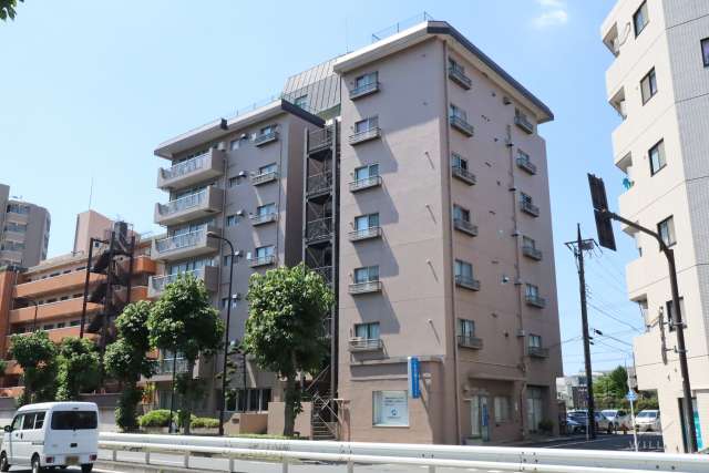 ハイツ上池台の外観(北側から)　　