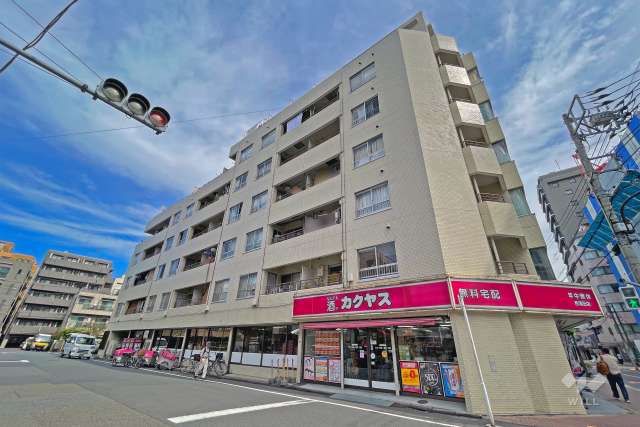 西蒲田ダイヤモンドマンションの外観（南西側から）