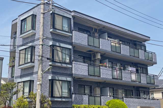 セザール石川台の外観（南西側から）