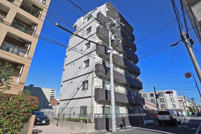 プレールドゥーク多摩川の外観（南西側から）