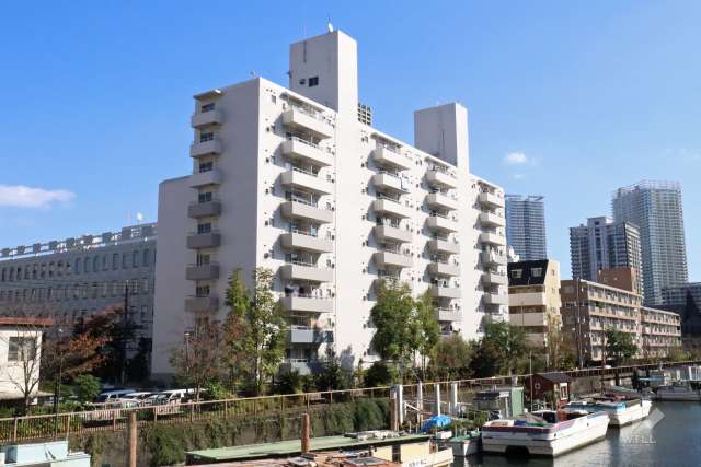 月島ハイツの外観(南西側から)