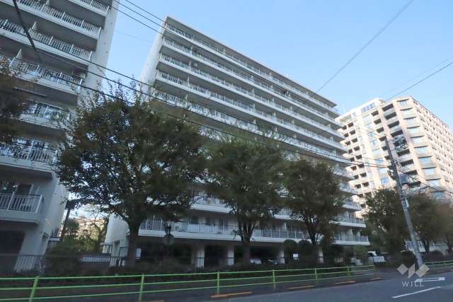 月島リバーハウスB棟の外観(南側から)