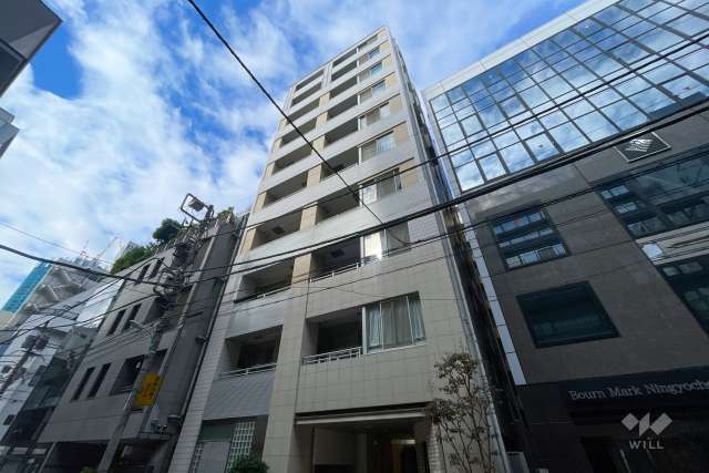 アスコットパーク人形町カーサビアンカの外観（南東側から）