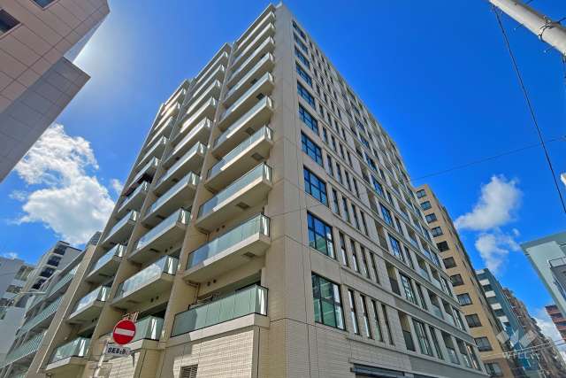 パークホームズ日本橋浜町ザテラスの外観（南東側から）