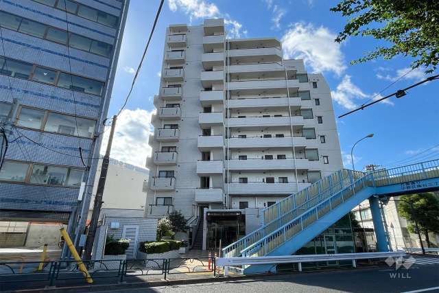 ライオンズマンション中野南台の外観（北東側から）