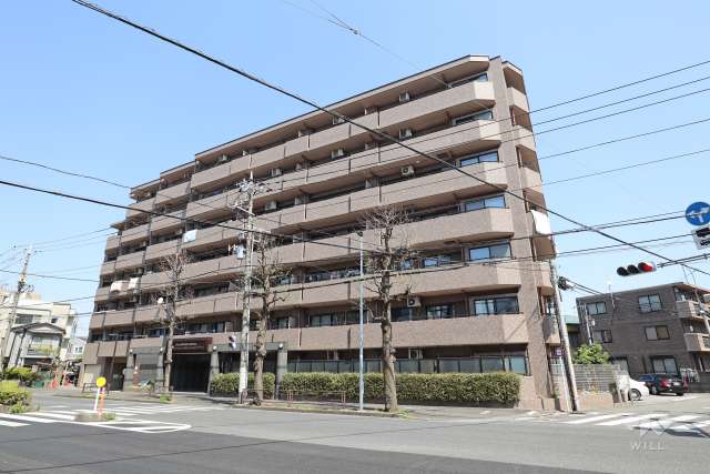 ライオンズマンション平間の外観（南側から）