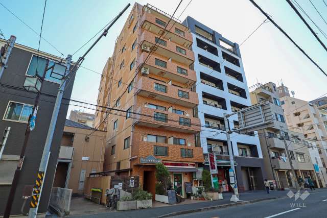 平間ロイヤルマンションの外観（北東側から）　