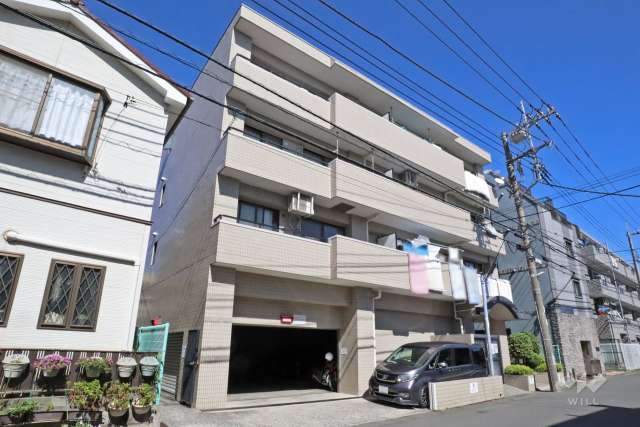 コスモ武蔵中原の外観（南西側から）