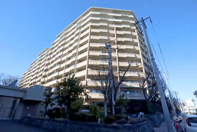 桜上水ガーデンズＨ棟の外観(南東側から)