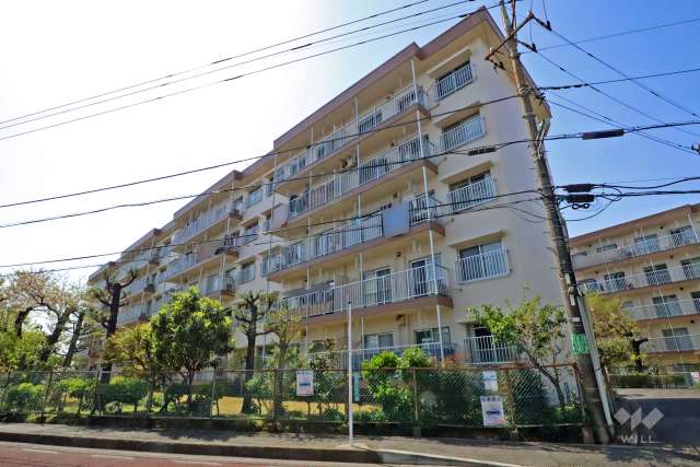 白幡台住宅２号棟の外観（東側から）