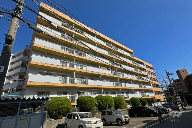 鷺沼東急アパートの外観（南西側から）