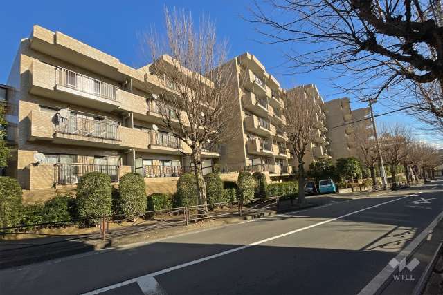 鷺沼公園スカイマンションの外観（西側から）