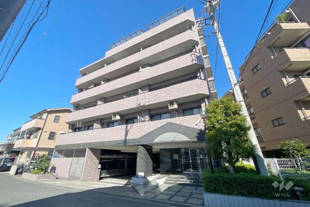 クレッセント二子多摩川2の外観（南東側から）