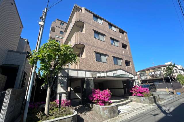 ライオンズマンション多摩川溝の口の外観（北東側から）