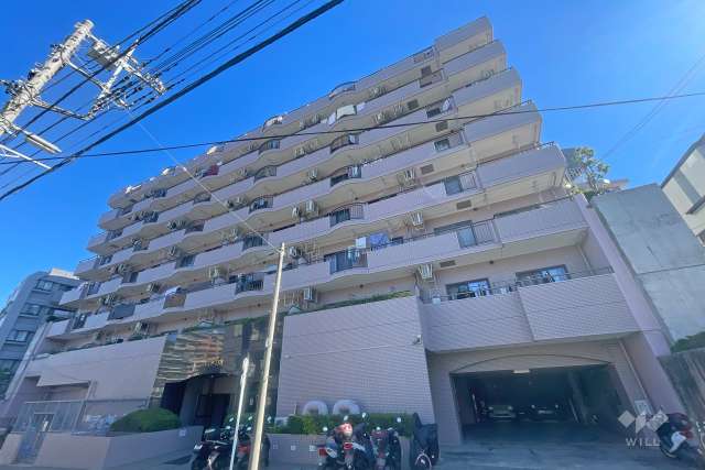 バルミー日吉の外観（南西側から）