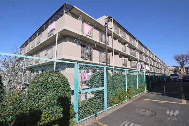 ルックハイツ日吉２号棟の外観(南西側から)