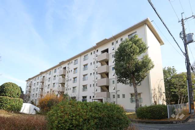 粟生第2住宅22棟の外観（北西側から）