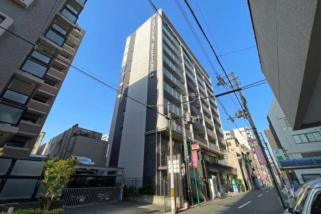 エステムコート南堀江2レアリスの外観（北東側から）