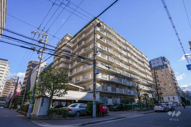 シャルマンコーポ第２谷町の外観（北西側から）