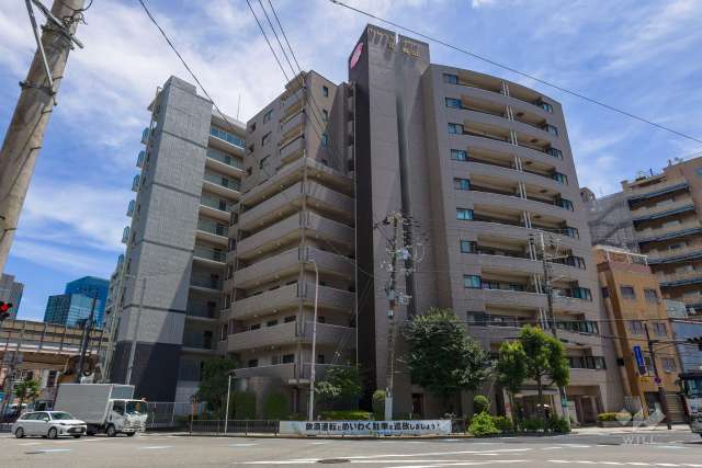 セレッソコート北梅田の外観（北西側から）