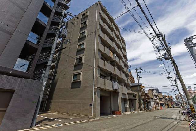 ハイツオークラ天神橋の外観（南東側から）