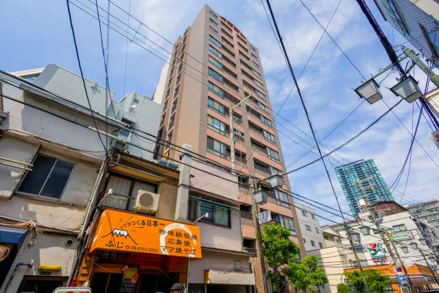 パラツィーナセシリア天満の外観（南西側から）