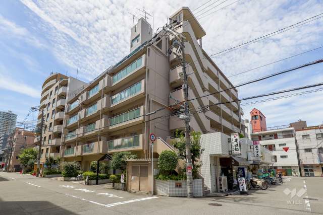 天六ビューハイツの外観（北東側から）