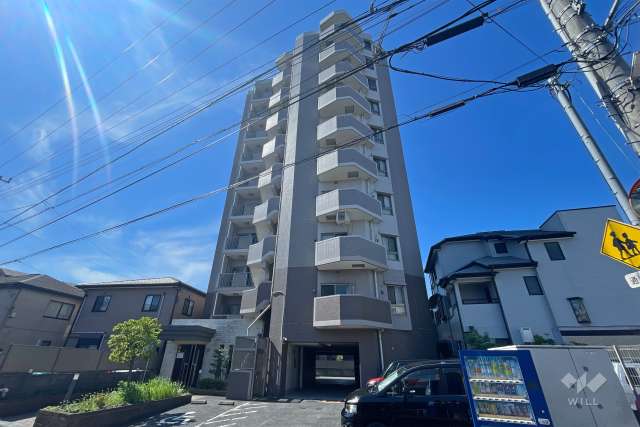 シャインノーブル川口リバーパークの外観（北側から）
